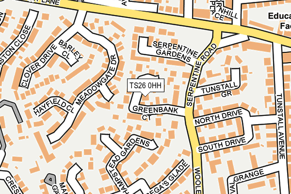 TS26 0HH map - OS OpenMap – Local (Ordnance Survey)