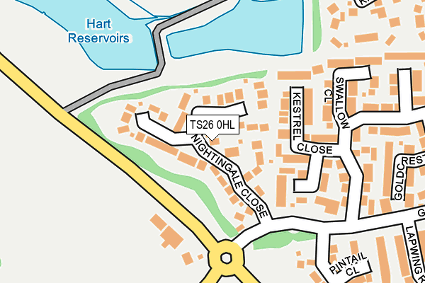 TS26 0HL map - OS OpenMap – Local (Ordnance Survey)