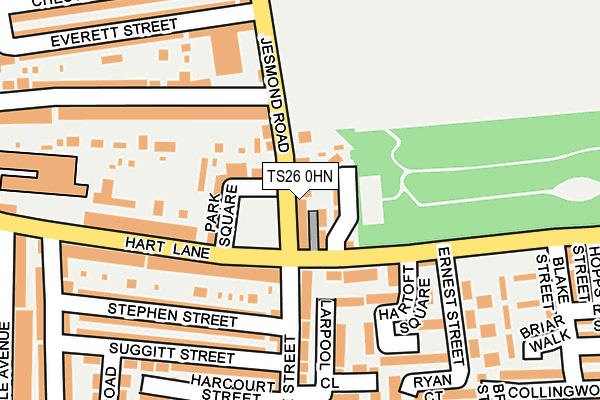 TS26 0HN map - OS OpenMap – Local (Ordnance Survey)