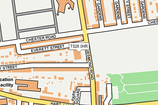 TS26 0HR map - OS OpenMap – Local (Ordnance Survey)