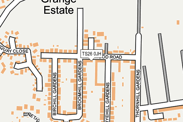 TS26 0JH map - OS OpenMap – Local (Ordnance Survey)