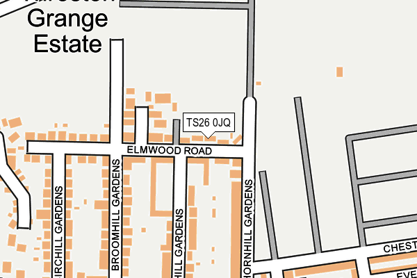 TS26 0JQ map - OS OpenMap – Local (Ordnance Survey)