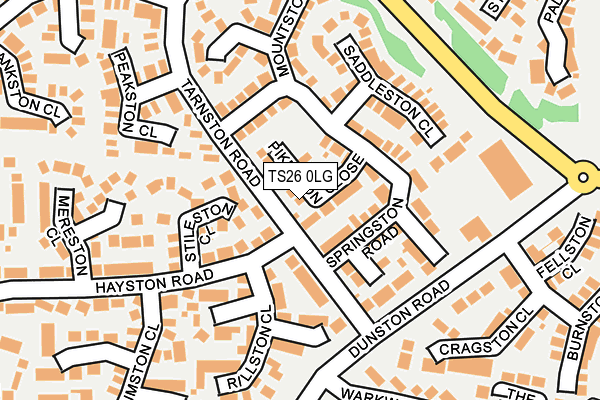 TS26 0LG map - OS OpenMap – Local (Ordnance Survey)