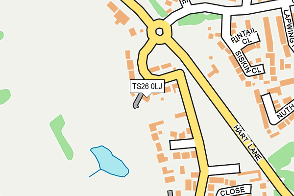 TS26 0LJ map - OS OpenMap – Local (Ordnance Survey)