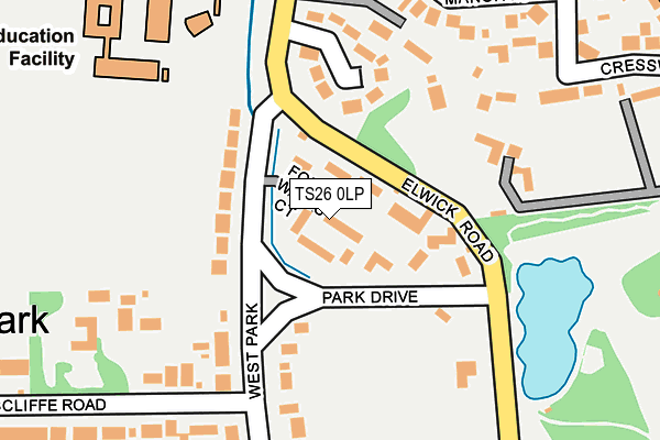 TS26 0LP map - OS OpenMap – Local (Ordnance Survey)