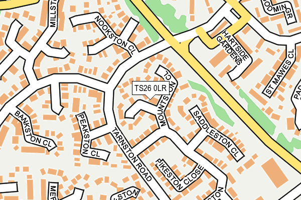 TS26 0LR map - OS OpenMap – Local (Ordnance Survey)