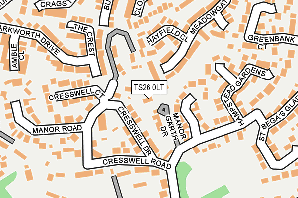 TS26 0LT map - OS OpenMap – Local (Ordnance Survey)