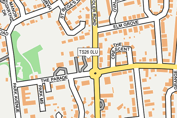TS26 0LU map - OS OpenMap – Local (Ordnance Survey)