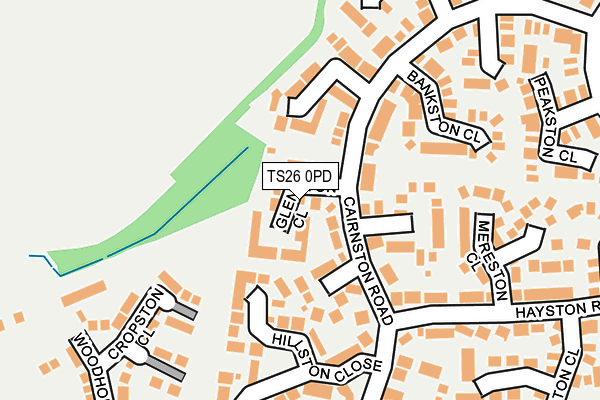 TS26 0PD map - OS OpenMap – Local (Ordnance Survey)