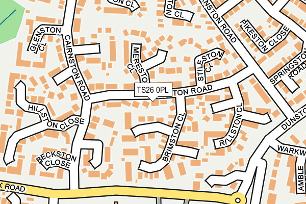 TS26 0PL map - OS OpenMap – Local (Ordnance Survey)