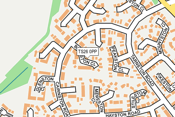 TS26 0PP map - OS OpenMap – Local (Ordnance Survey)