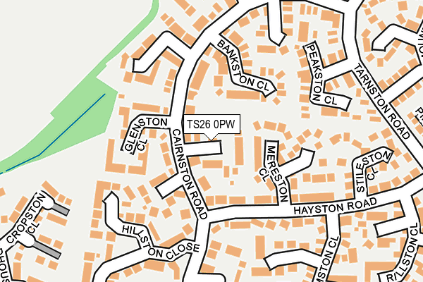 TS26 0PW map - OS OpenMap – Local (Ordnance Survey)