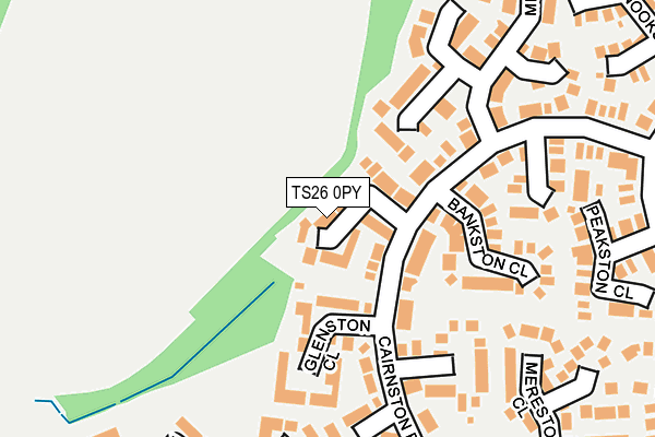 TS26 0PY map - OS OpenMap – Local (Ordnance Survey)