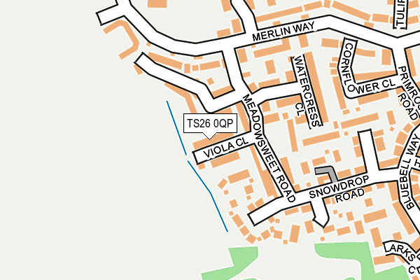 TS26 0QP map - OS OpenMap – Local (Ordnance Survey)