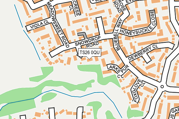 TS26 0QU map - OS OpenMap – Local (Ordnance Survey)