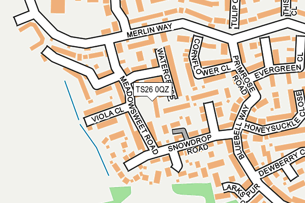 TS26 0QZ map - OS OpenMap – Local (Ordnance Survey)