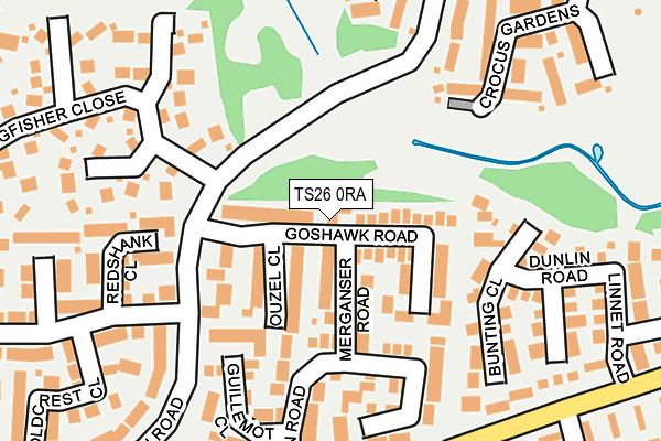 TS26 0RA map - OS OpenMap – Local (Ordnance Survey)