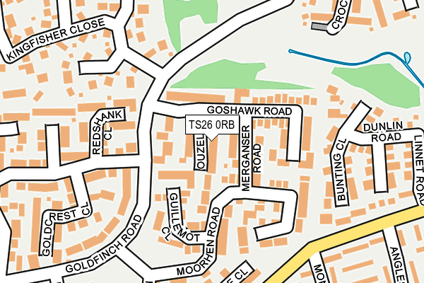 TS26 0RB map - OS OpenMap – Local (Ordnance Survey)