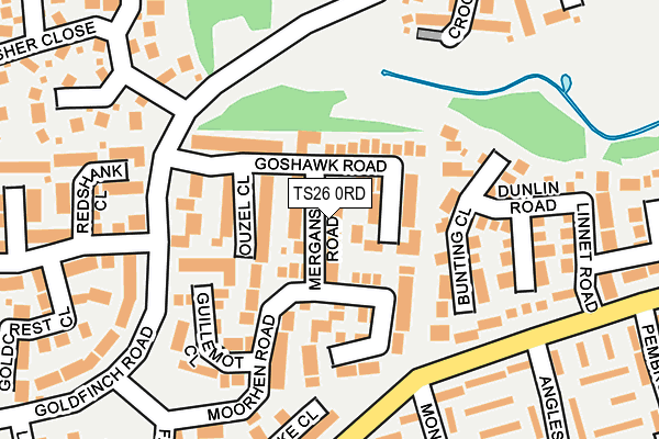 TS26 0RD map - OS OpenMap – Local (Ordnance Survey)