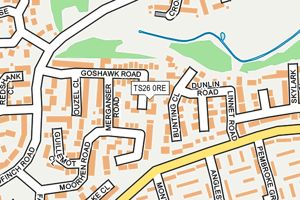 TS26 0RE map - OS OpenMap – Local (Ordnance Survey)