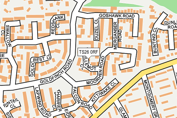 TS26 0RF map - OS OpenMap – Local (Ordnance Survey)