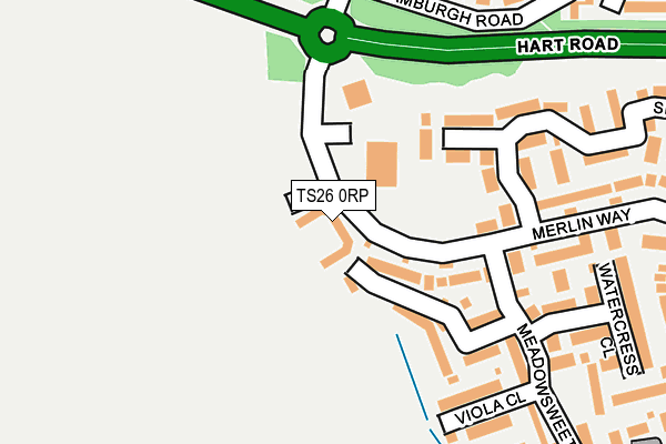 TS26 0RP map - OS OpenMap – Local (Ordnance Survey)