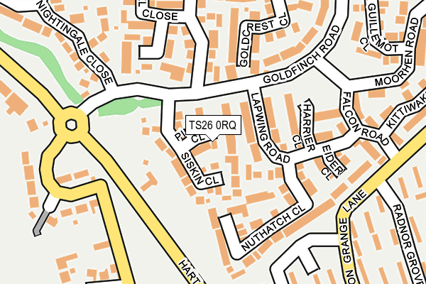 TS26 0RQ map - OS OpenMap – Local (Ordnance Survey)