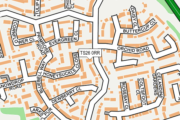 TS26 0RR map - OS OpenMap – Local (Ordnance Survey)