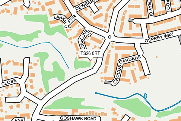 TS26 0RT map - OS OpenMap – Local (Ordnance Survey)