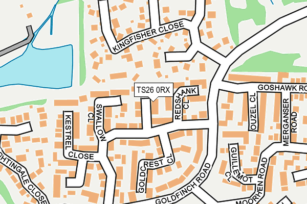 TS26 0RX map - OS OpenMap – Local (Ordnance Survey)