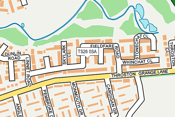 TS26 0SA map - OS OpenMap – Local (Ordnance Survey)