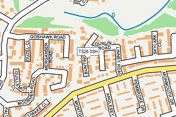 TS26 0SH map - OS OpenMap – Local (Ordnance Survey)