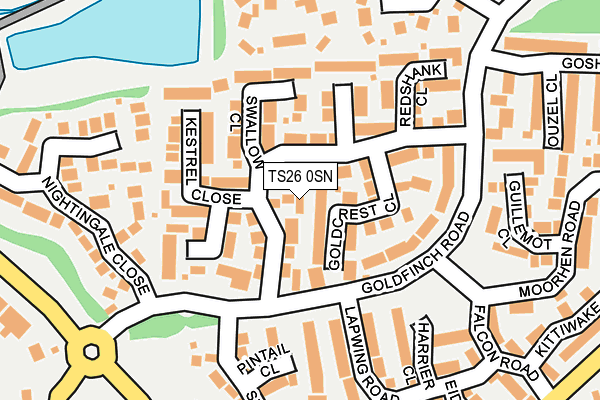 TS26 0SN map - OS OpenMap – Local (Ordnance Survey)