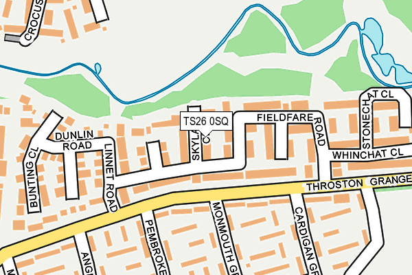 TS26 0SQ map - OS OpenMap – Local (Ordnance Survey)