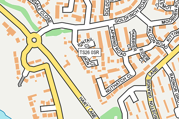 TS26 0SR map - OS OpenMap – Local (Ordnance Survey)