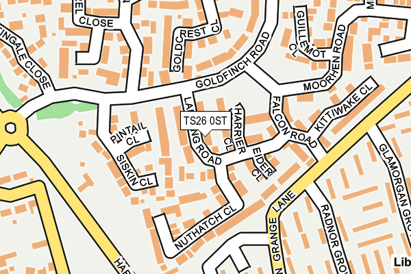 TS26 0ST map - OS OpenMap – Local (Ordnance Survey)