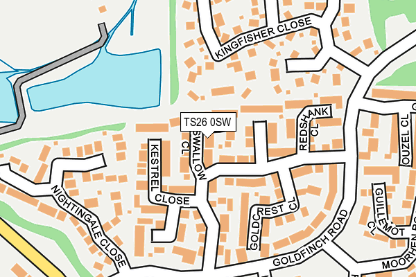 TS26 0SW map - OS OpenMap – Local (Ordnance Survey)