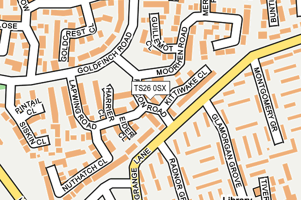 TS26 0SX map - OS OpenMap – Local (Ordnance Survey)
