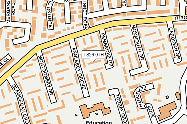 TS26 0TH map - OS OpenMap – Local (Ordnance Survey)