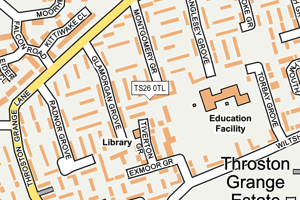 TS26 0TL map - OS OpenMap – Local (Ordnance Survey)