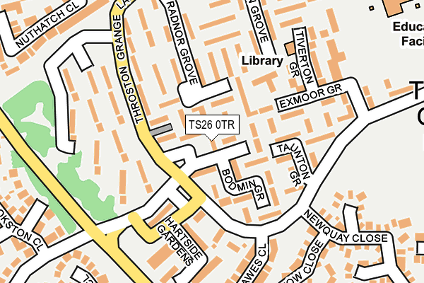 TS26 0TR map - OS OpenMap – Local (Ordnance Survey)