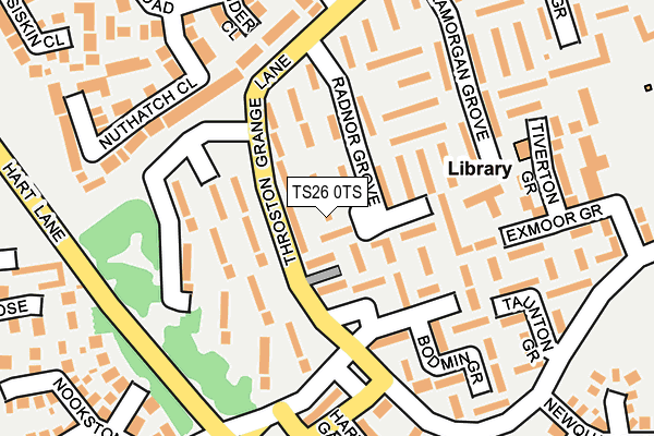 TS26 0TS map - OS OpenMap – Local (Ordnance Survey)