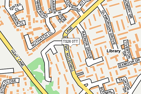 TS26 0TT map - OS OpenMap – Local (Ordnance Survey)