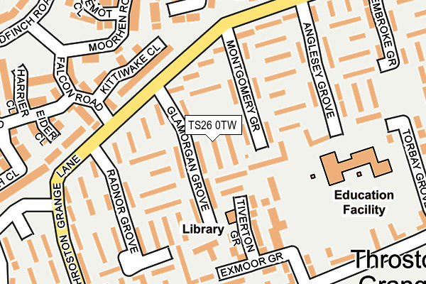 TS26 0TW map - OS OpenMap – Local (Ordnance Survey)