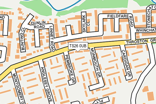 TS26 0UB map - OS OpenMap – Local (Ordnance Survey)