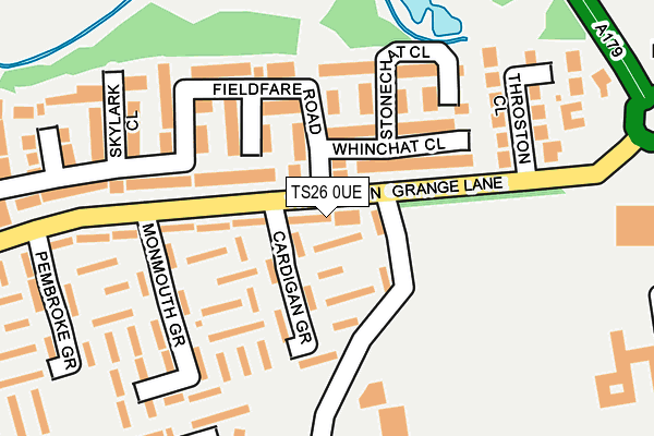 TS26 0UE map - OS OpenMap – Local (Ordnance Survey)