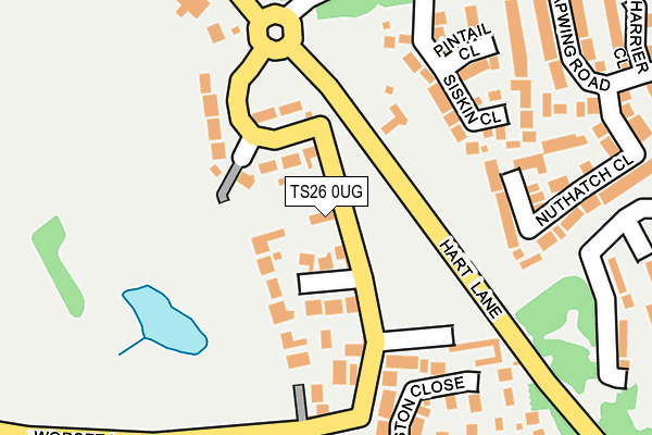 TS26 0UG map - OS OpenMap – Local (Ordnance Survey)