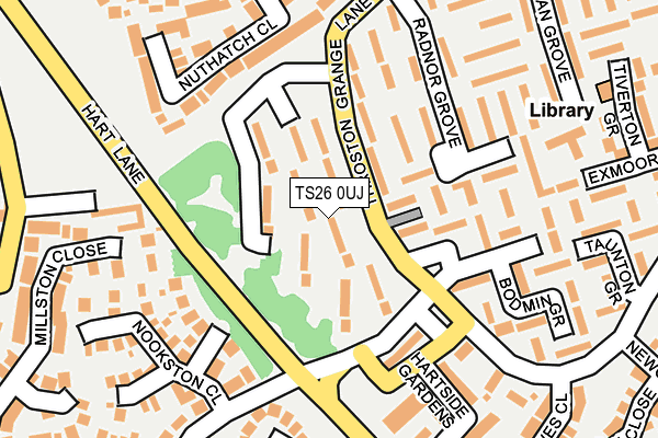 TS26 0UJ map - OS OpenMap – Local (Ordnance Survey)