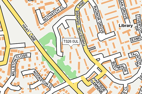 TS26 0UL map - OS OpenMap – Local (Ordnance Survey)