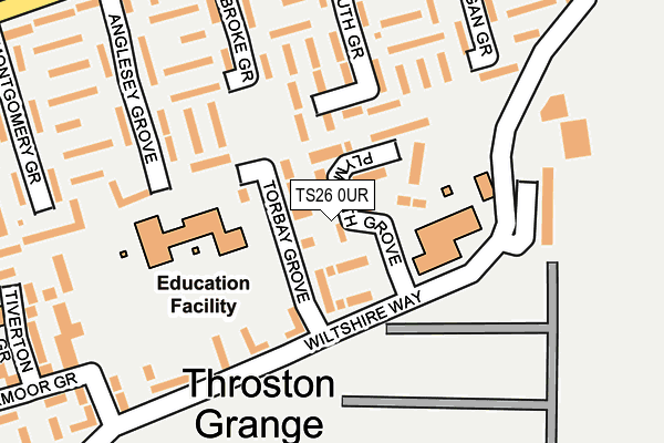 TS26 0UR map - OS OpenMap – Local (Ordnance Survey)